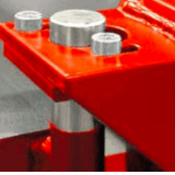 Piec do wypalania ceramiki - mocne zawiasy drzwiowe