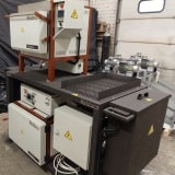 Stanowisko hartownicze wraz z wannami, polem odkładczym i piecami do hartowania i odpuszczania