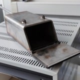 Piece muflowe laboratoryjne - skrzynka gazowa z dozownikiem gazu obojętnego